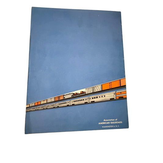 1954 Railroads at Work Sixth Edition Association of American Railroads Educational Picture Book