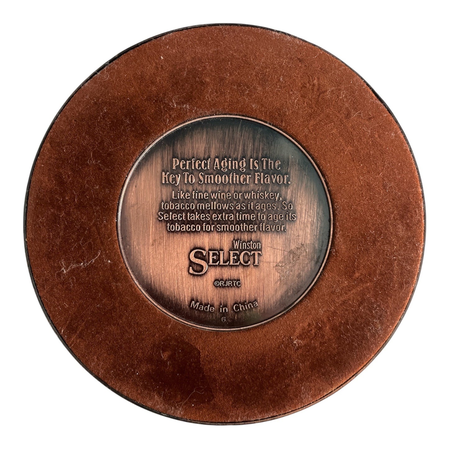 Vintage Winston Select Tobacco Advertising Ashtray – Copper-Tone