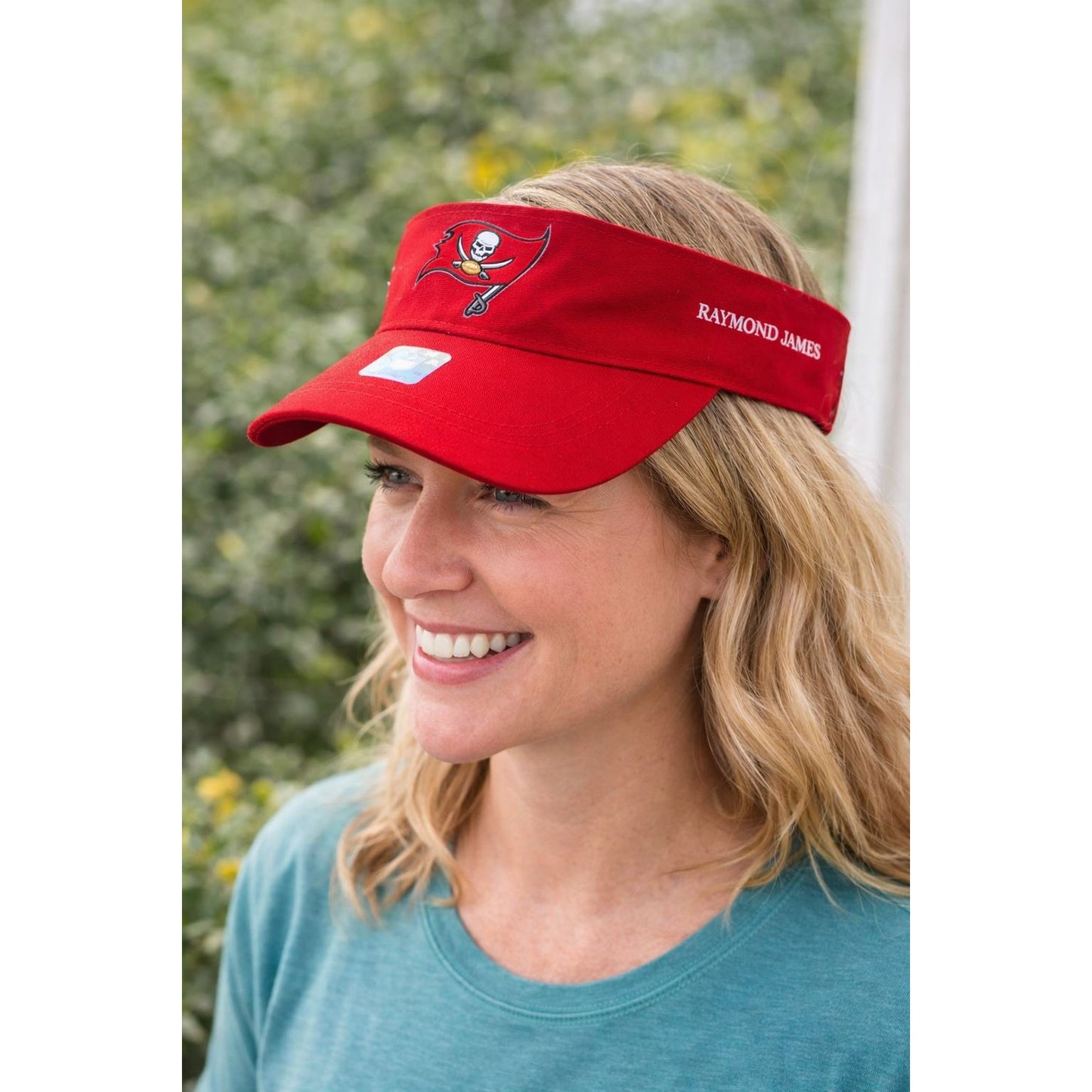 Tampa Bay Buccaneers Red Visor Raymond James NFL Football Hat