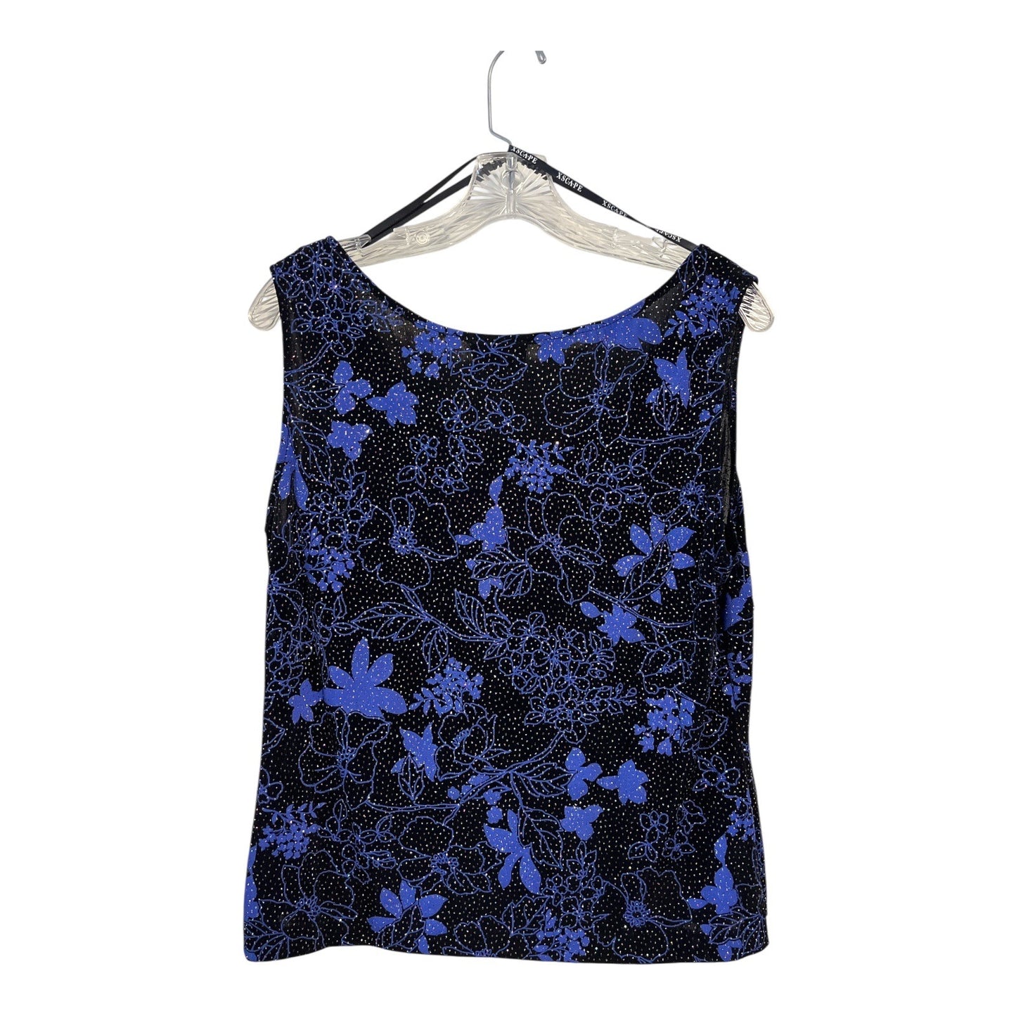 Xscape Woman by Joanna Chen Glitter Floral Sleeveless Top – Size 1X