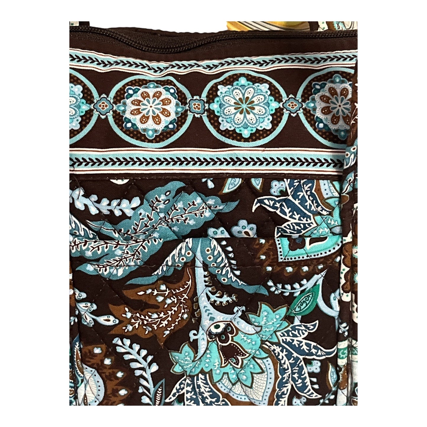 Vera Bradley Java Blue Paisley Quilted Handbag – Retired Pattern – Unused