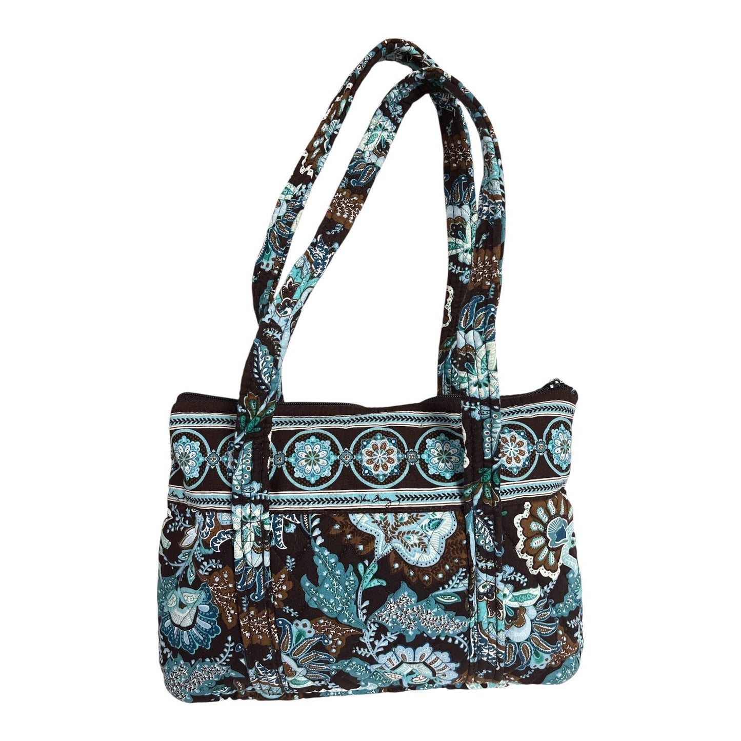Vera Bradley Java Blue Paisley Quilted Handbag – Retired Pattern – Unused