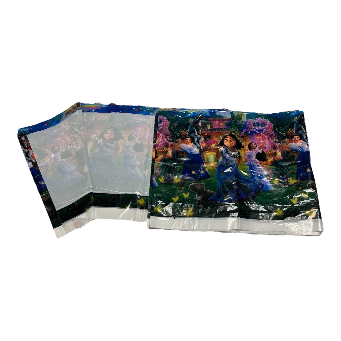 Encanto Birthday Party Supplies Set – Tablecloth, Balloons, Banner & Cake Toppers