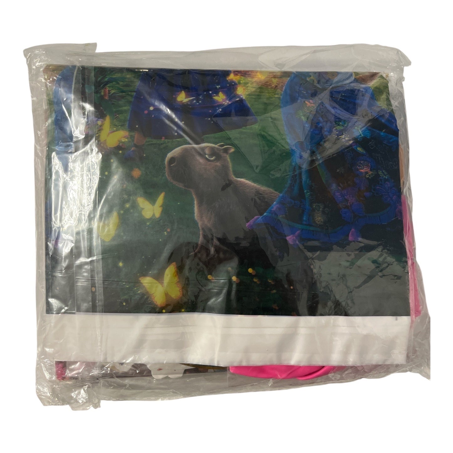 Encanto Birthday Party Supplies Set – Tablecloth, Balloons, Banner & Cake Toppers