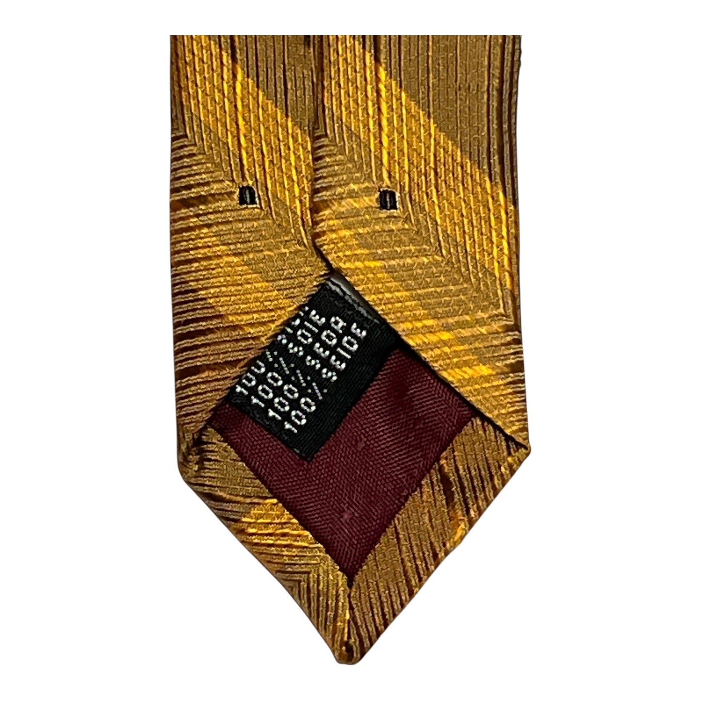 Fratelli Moda Geometric Striped Shimmery Silk Tie – Made in Italy – 1990s–2000s