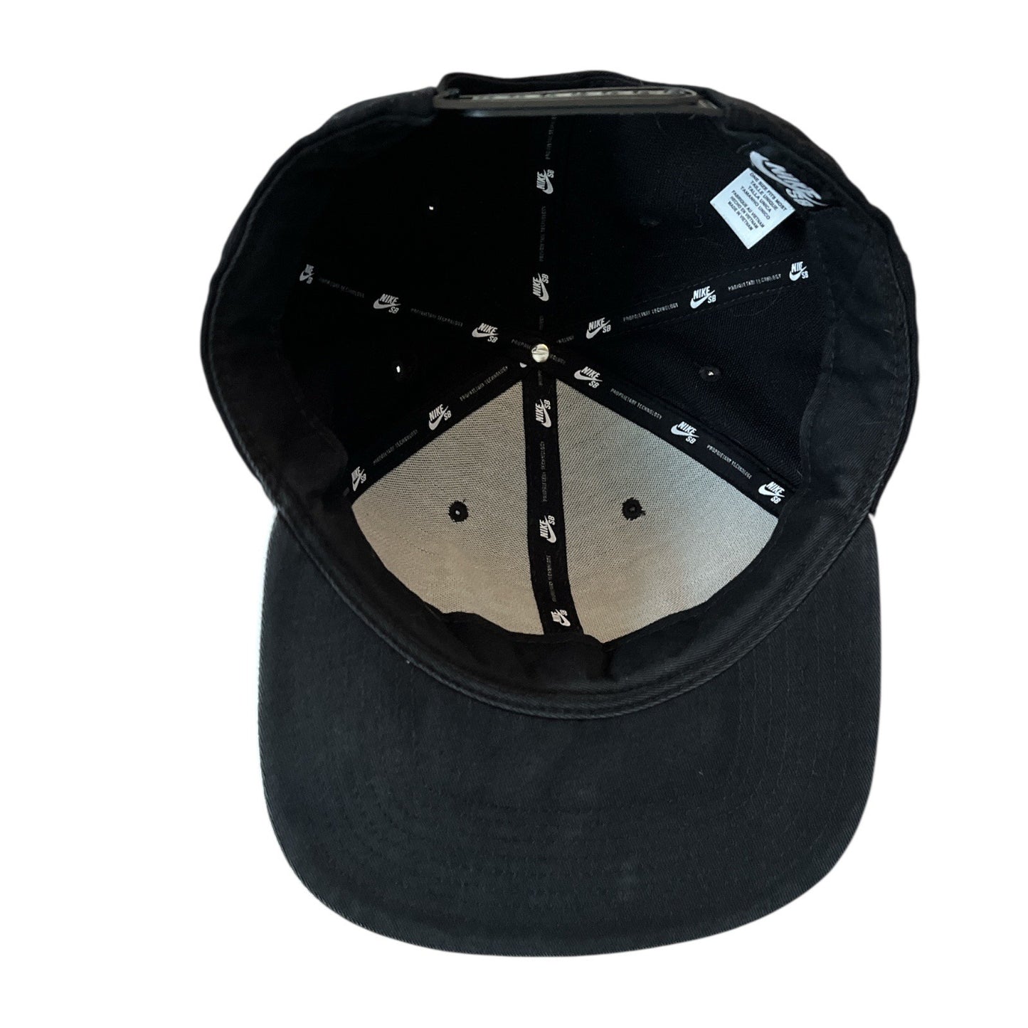 Nike SB Galaxy Logo Snapback Hat – Black & White – One Size Adjustable – Made in Vietnam