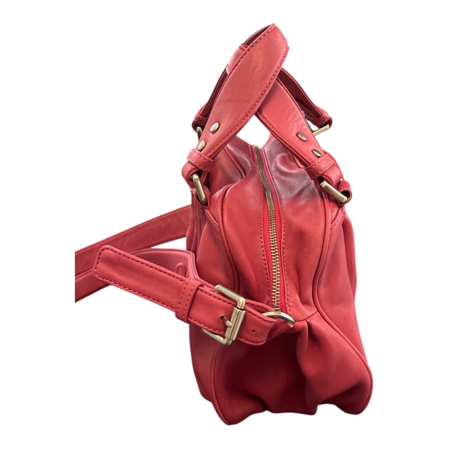 Kenneth Cole Reaction Hot Pink Satchel Handbag – Faux Leather