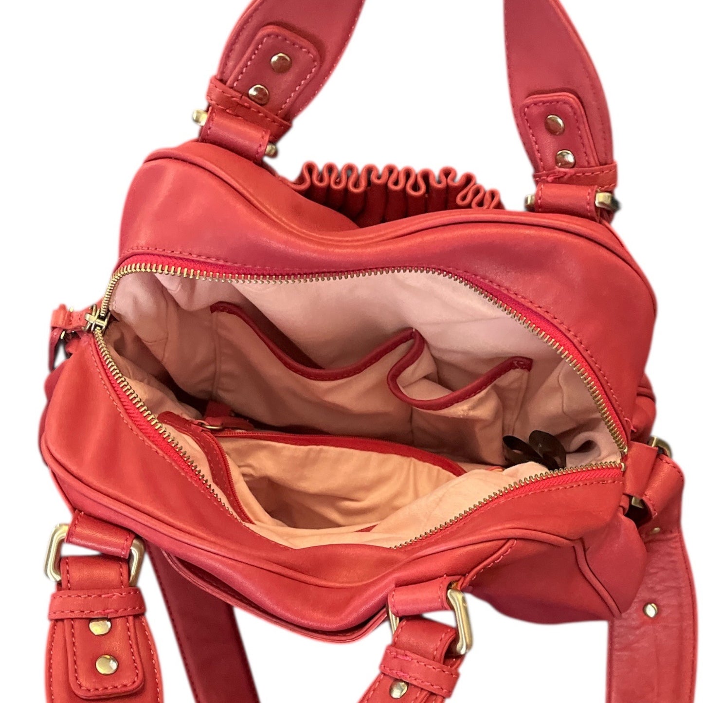 Kenneth Cole Reaction Hot Pink Satchel Handbag – Faux Leather