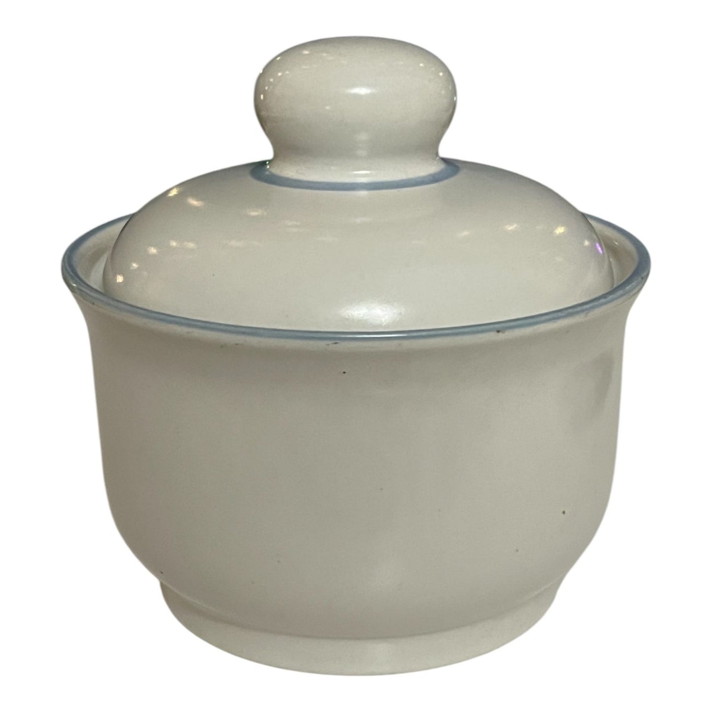 Vintage Chantilly Fleur de Lune Stoneware Sugar Bowl with Lid – Japan – Floral Pattern