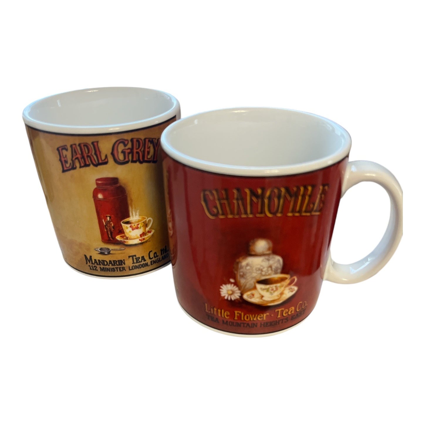 Oneida mugs, Greg Gorham, vintage tea mugs, stoneware mug set, tea cup set