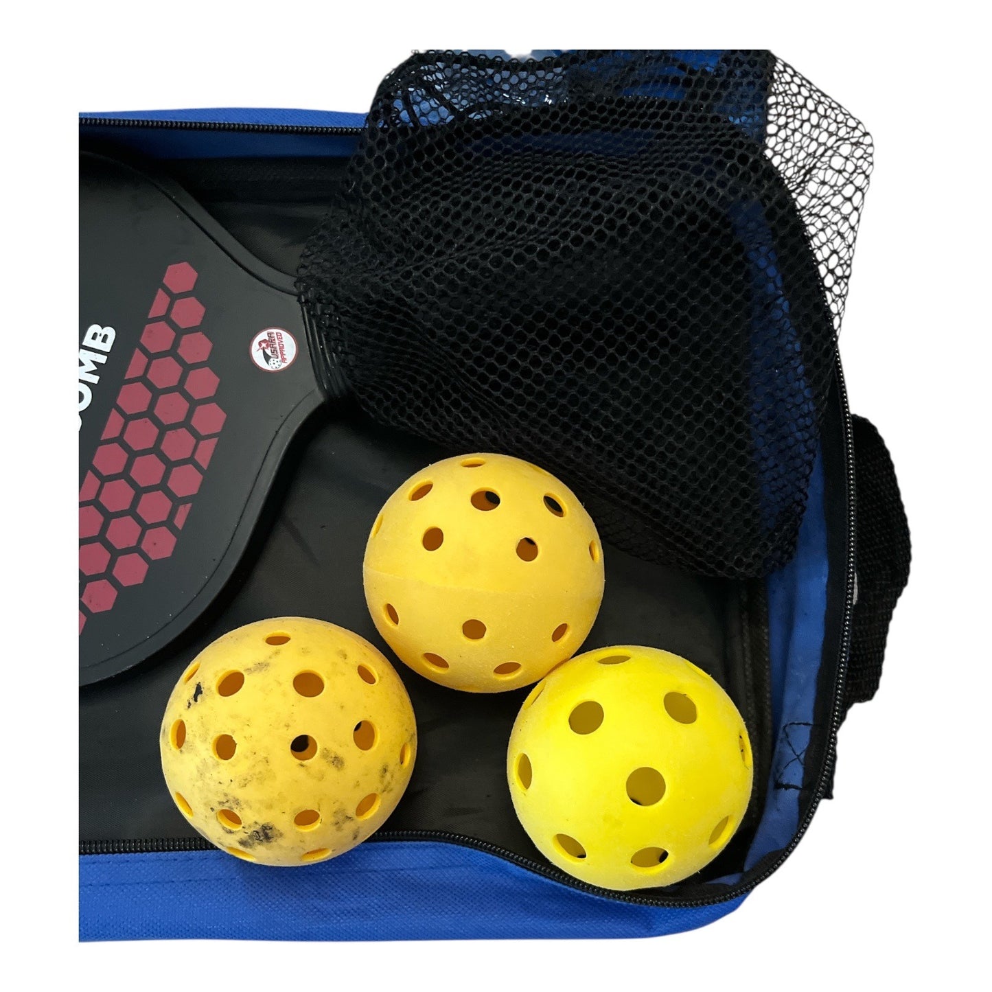 JP WinLook Pickleball Set – 2 Graphite Paddles + 3 Balls + Case – Speedy Honeycomb