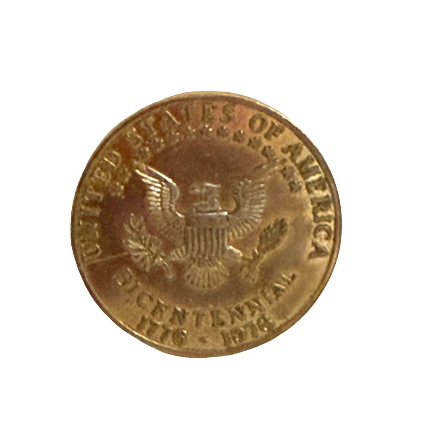 1776-1976 United States Bicentennial Liberty Head Commemorative Token Brass Medal