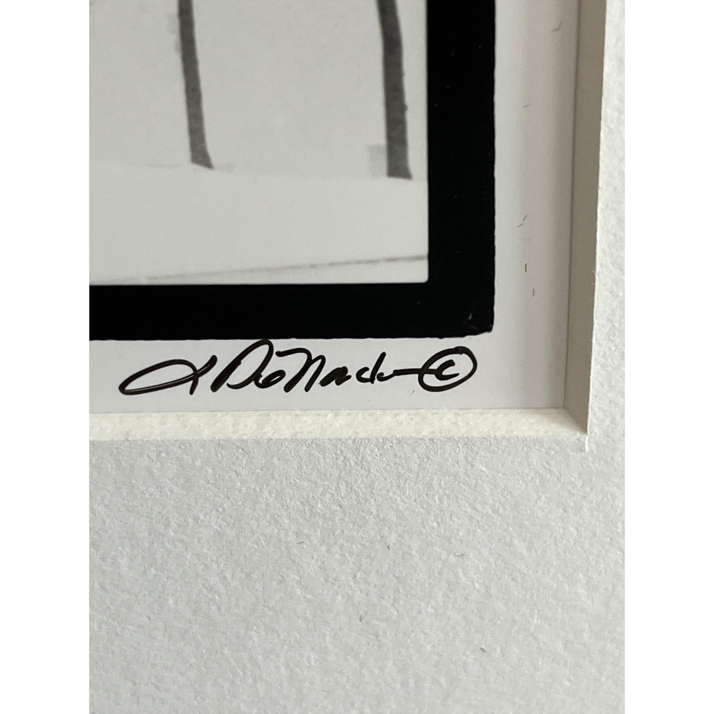 Laura DeNardo Signed Black & White Photograph – Baltimore Scene – Matted Fine Art