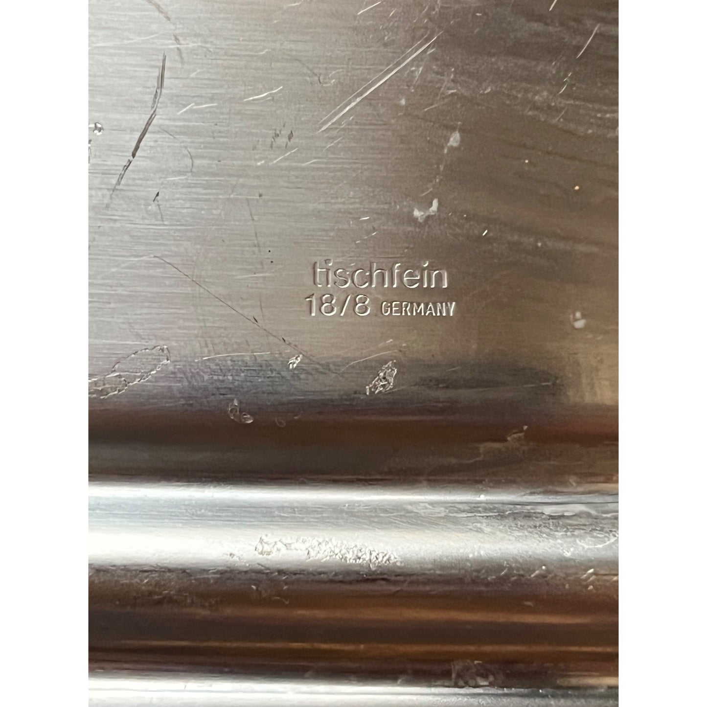Vintage Tischfein 18/8 Stainless Steel Tray – Made in Germany – Classic Oval Design