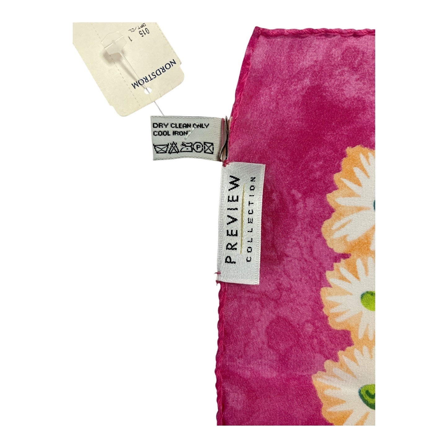 Preview Collection Italian Silk Scarves Set of 2 Daisy Floral Square 19" Nordstrom