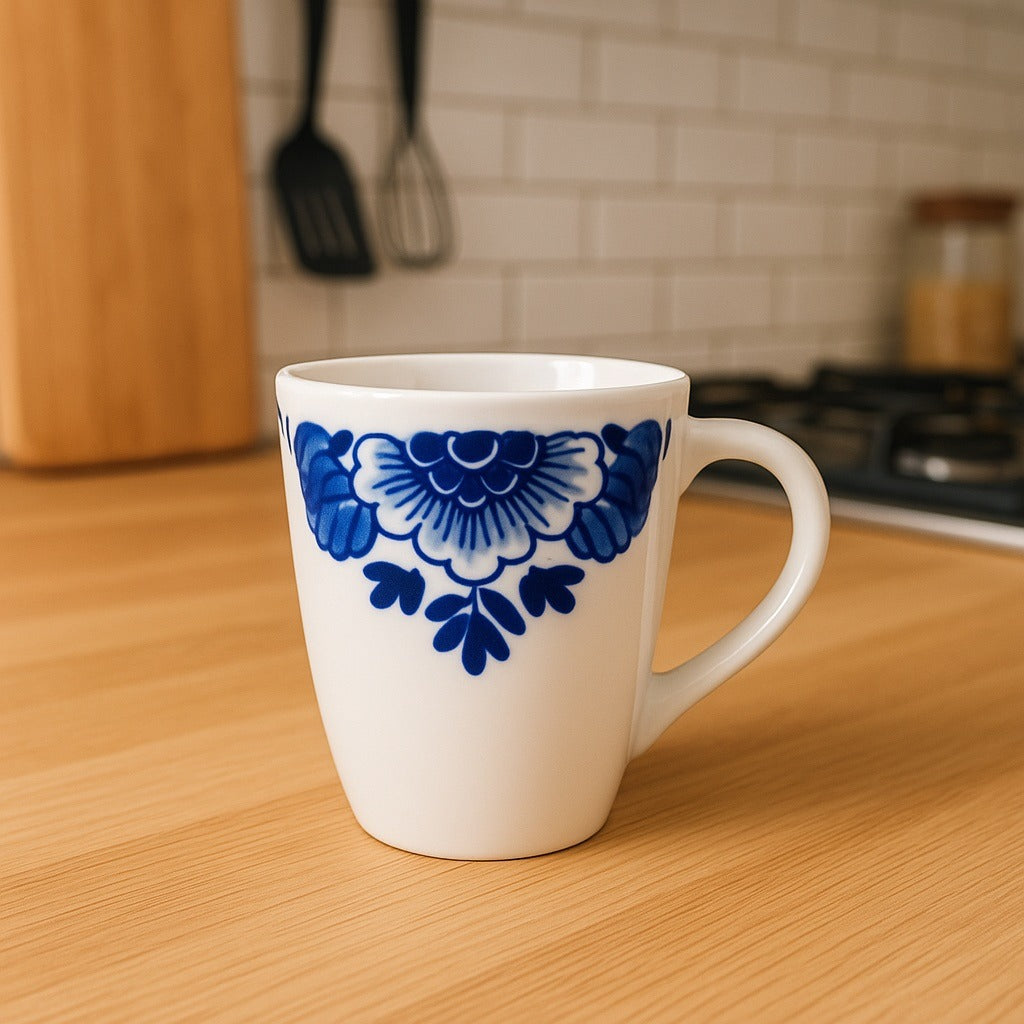 Royal Delft Blue Floral Mug 300 ml St. James White & Cobalt Porcelain VTG