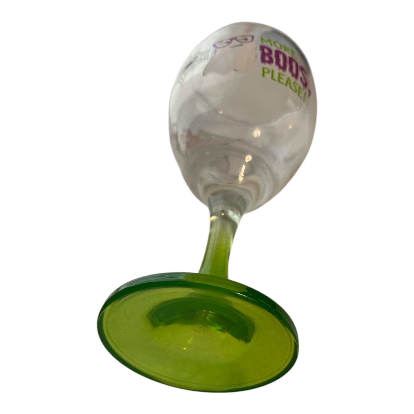 Halloween Ghost Wine Glass – "More Boos, Please!"