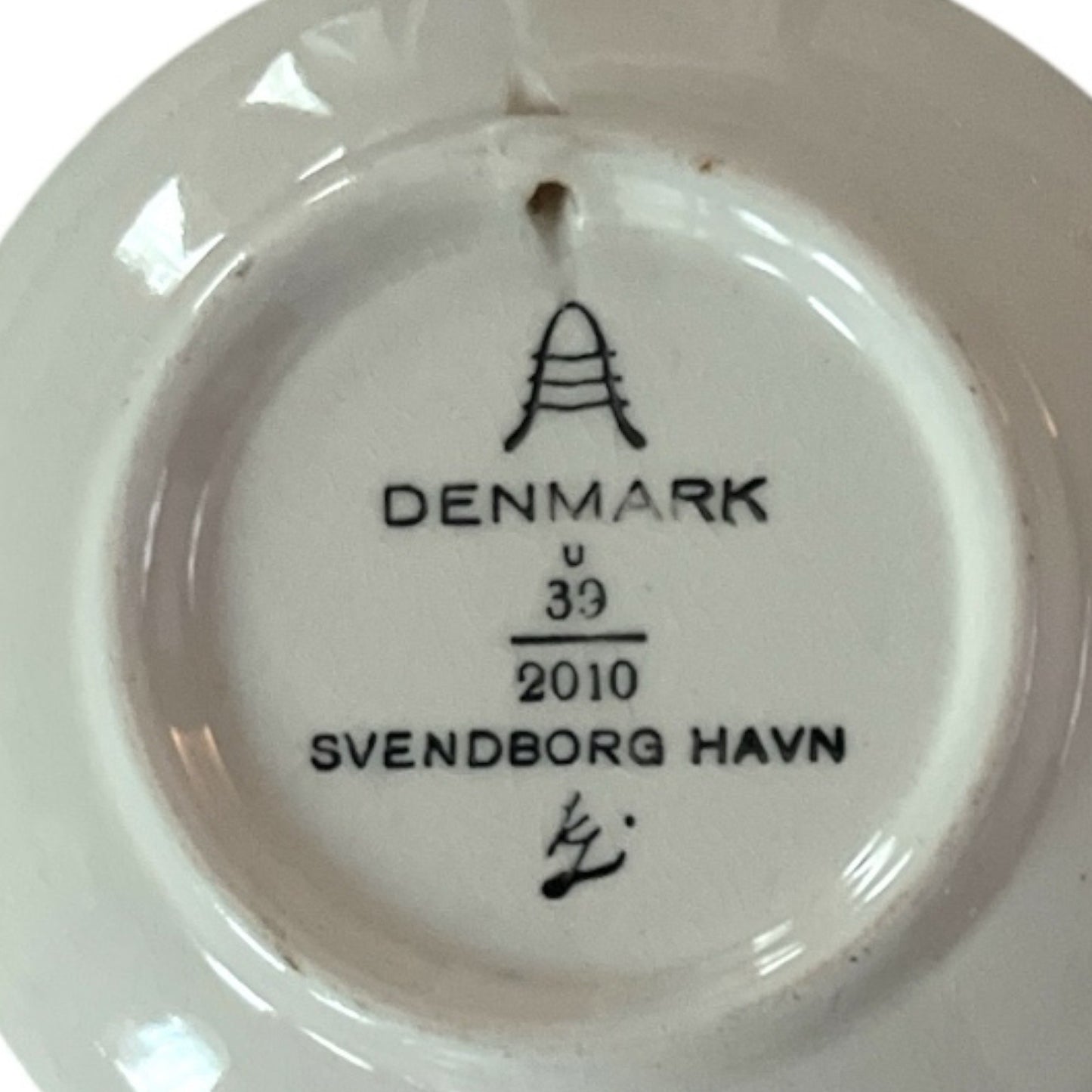 4 Royal Copenhagen Miniature Blue & White Plate Ornaments – Denmark Scenic Series, 2010