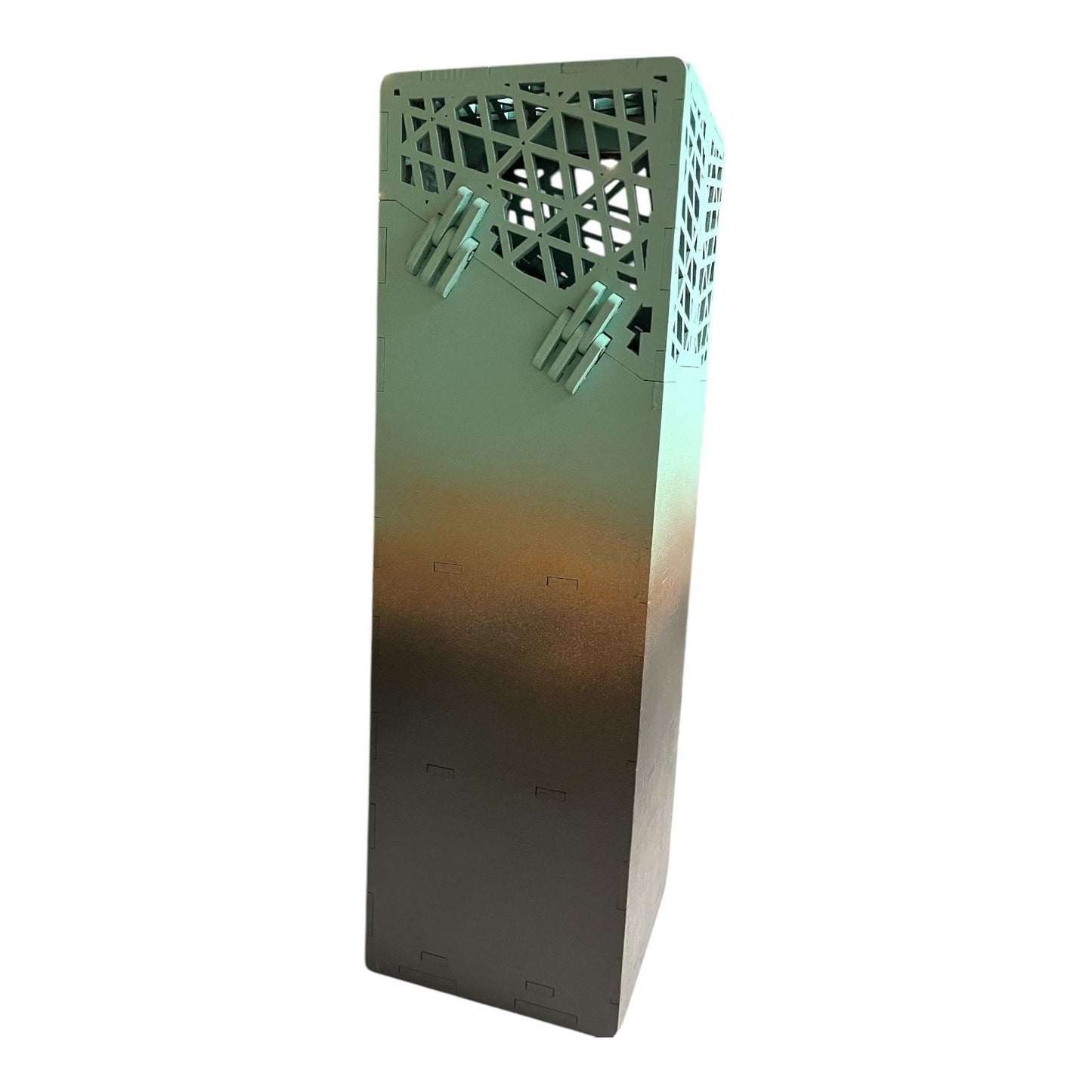Handcrafted Painted 12 inch Hinged Box by Weeki Wachee Woodworks