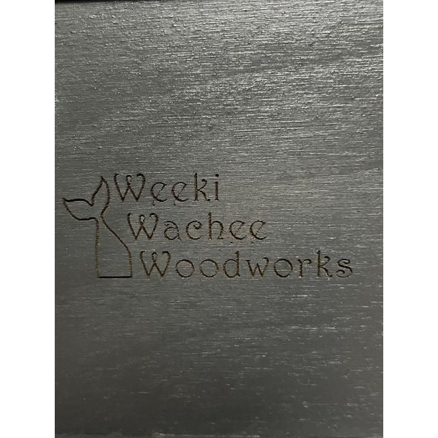 Handcrafted Painted 12 inch Hinged Box by Weeki Wachee Woodworks