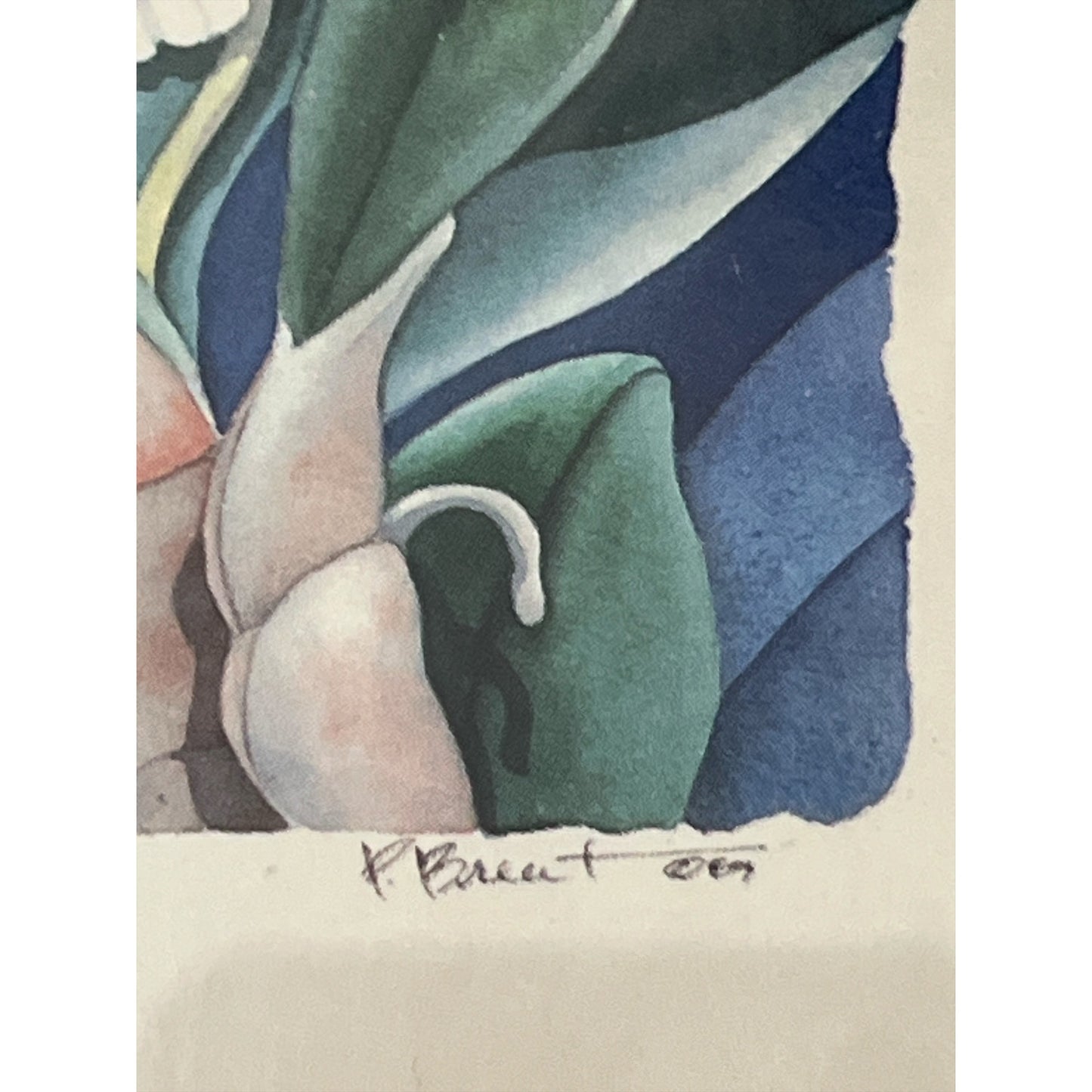 Pair of Paul Brent Orchid Prints – Matted & Framed – Signed in Plate, 2001