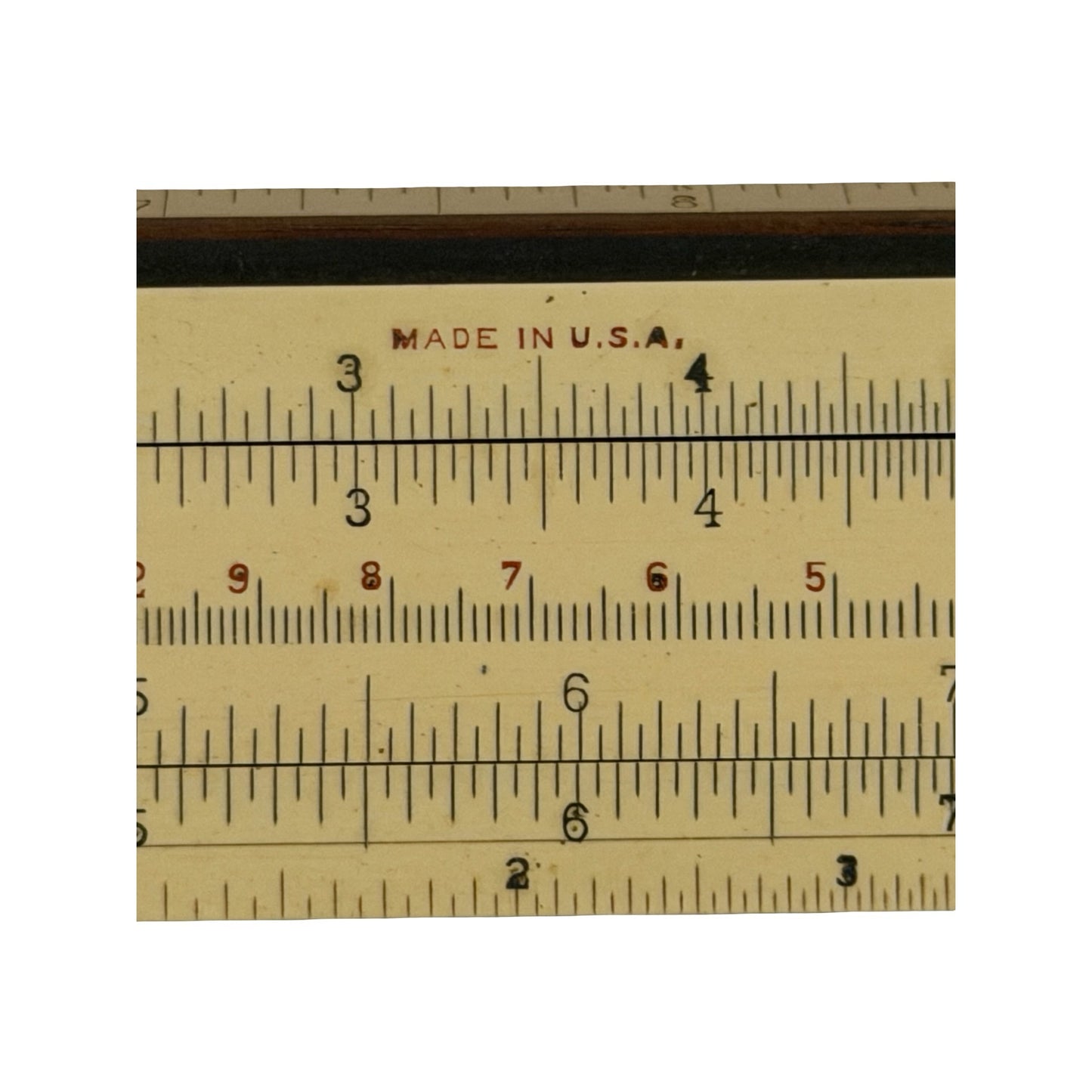 Vintage Keuffel & Esser K&E Pocket Slide Rule No. 4053-3 w Leather Case