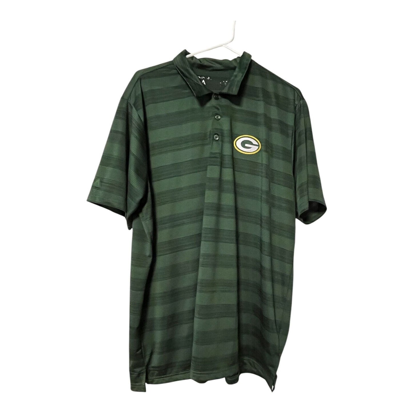 Green Bay Packers Antigua Men’s Polo Shirt – Size XL – Green – NFL Team Logo – VGUC