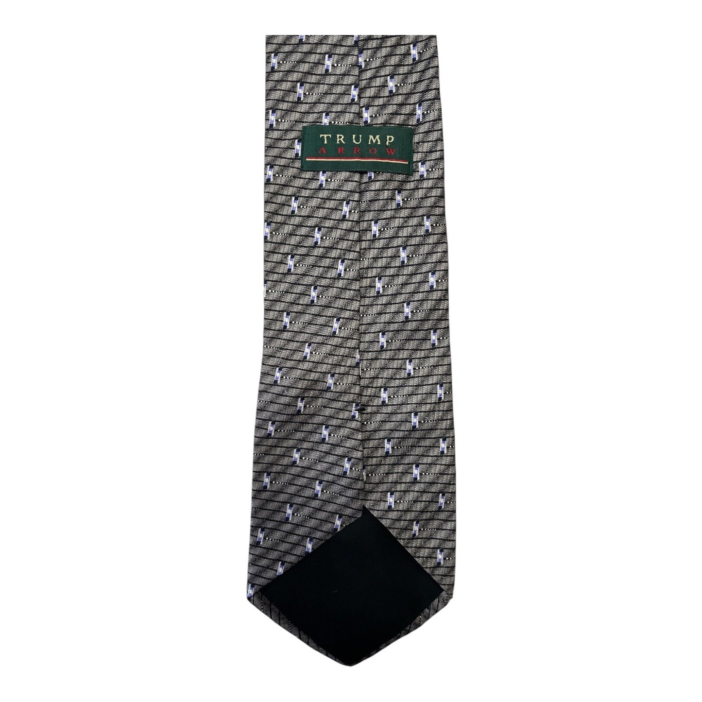 2 VTG Trump Ties – Signature Collection Red Checker & Trump Arrow Black Silk – 1990s–2000s