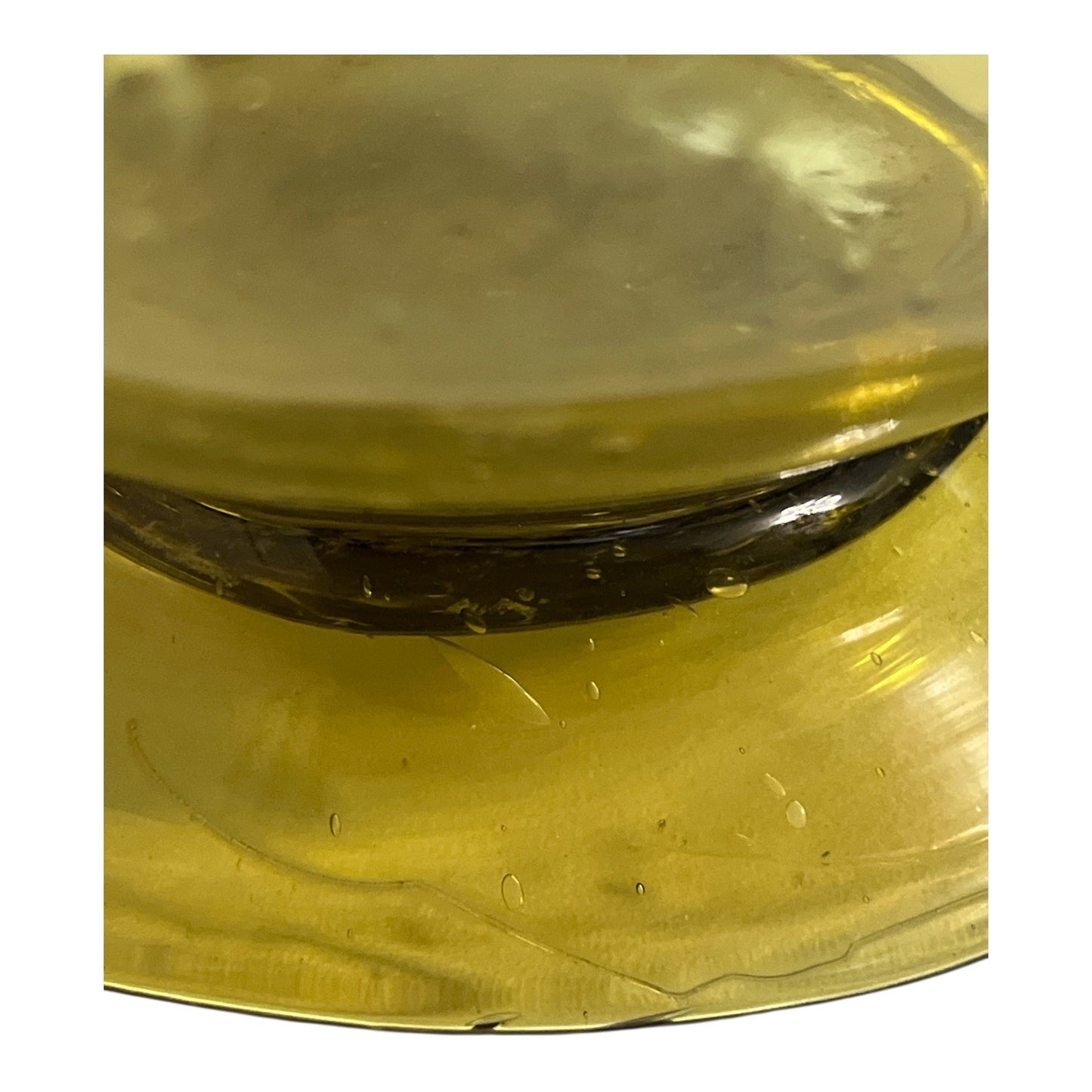 Vintage Amber Glass Vase with Character – 15.5" Hand Blown Mid Century Display Piece
