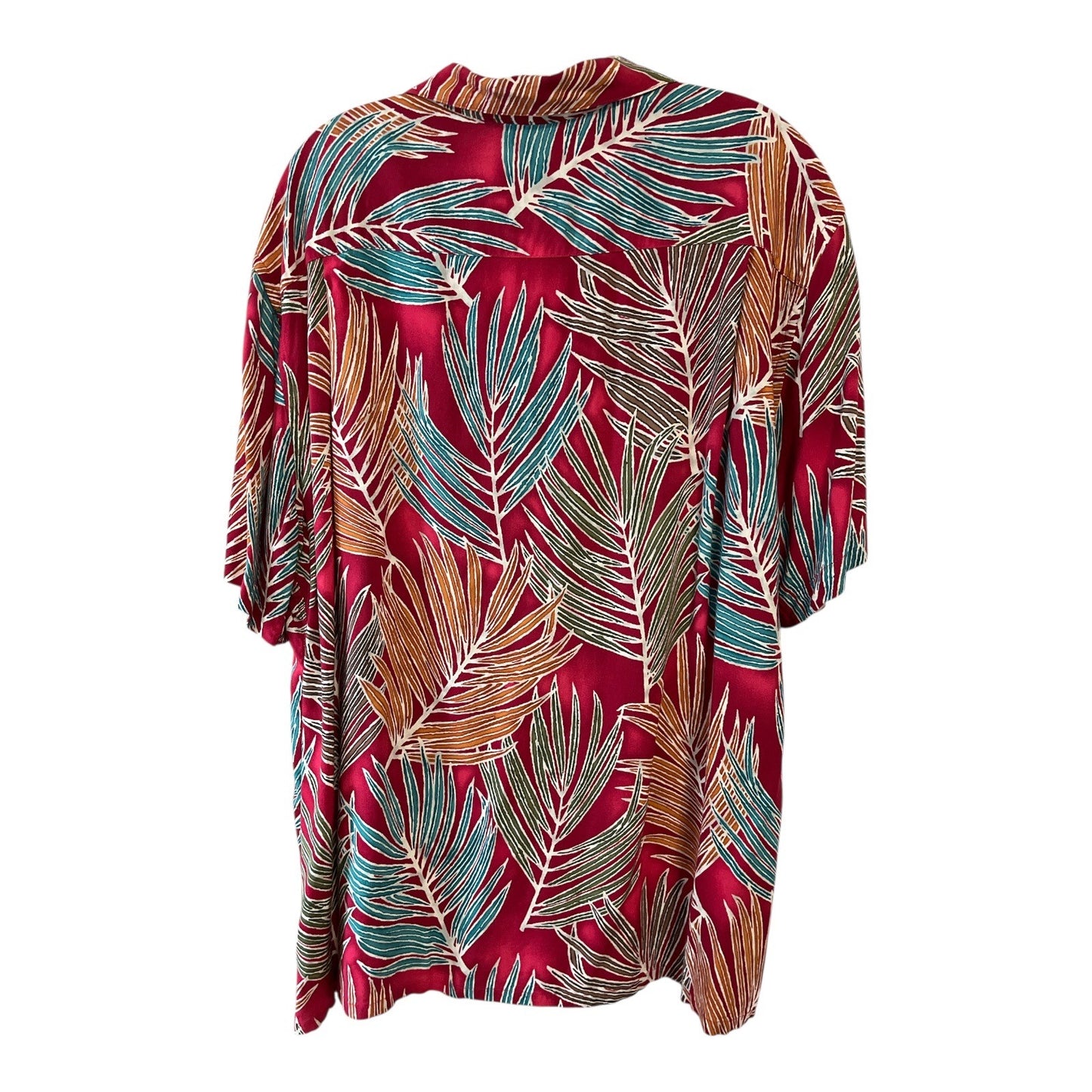 Lot of 2 Saddlebred Men’s XXL Hawaiian Shirts – 100% Rayon – Classic Fit – Tropical Prints – 2010s