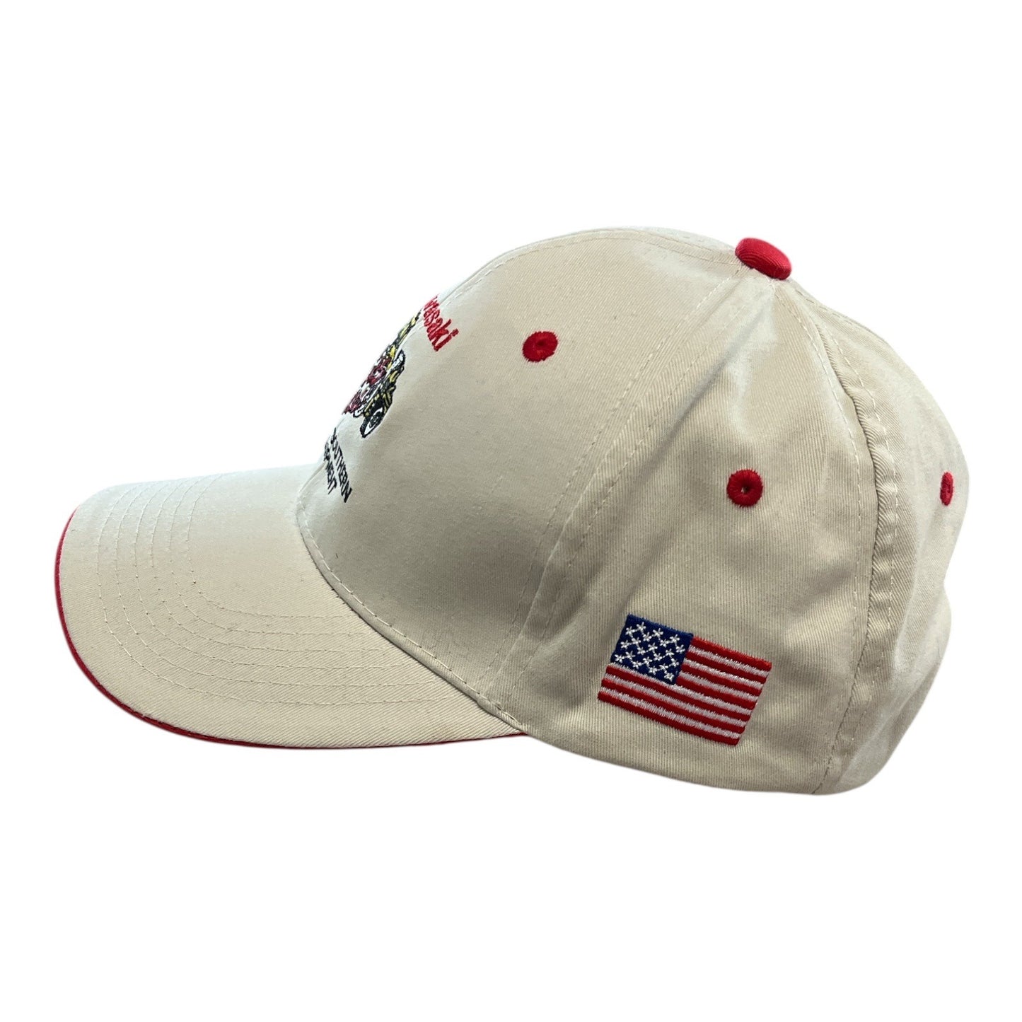 Vintage Kawasaki “Kicks Ass” Embroidered Cap – Great Southern Equipment – Hammette Sharp Hat