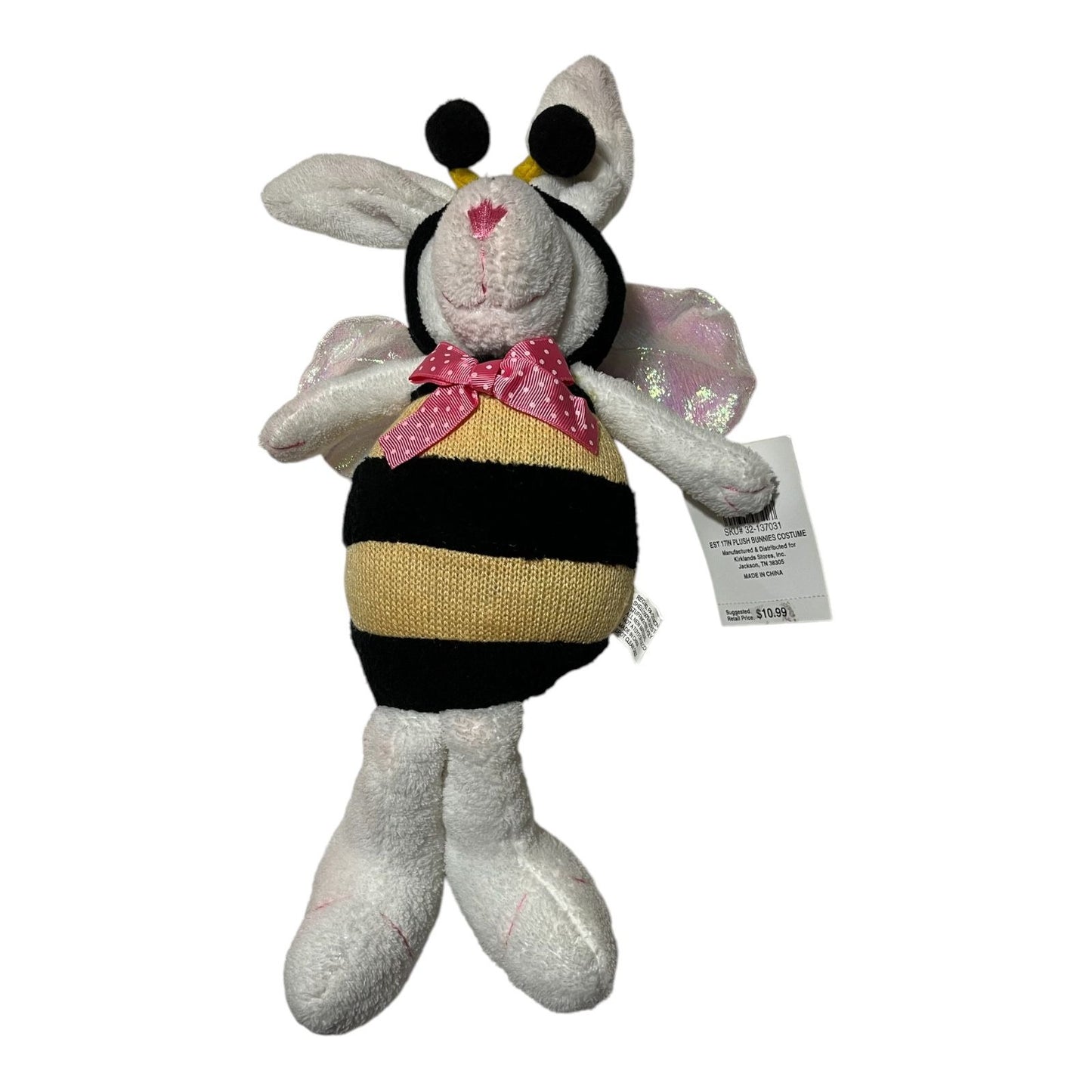 Costco Exclusive Kirkland’s Bee Bunny Plush – 17" Poseable Ears – NWT – 2000s Collectible