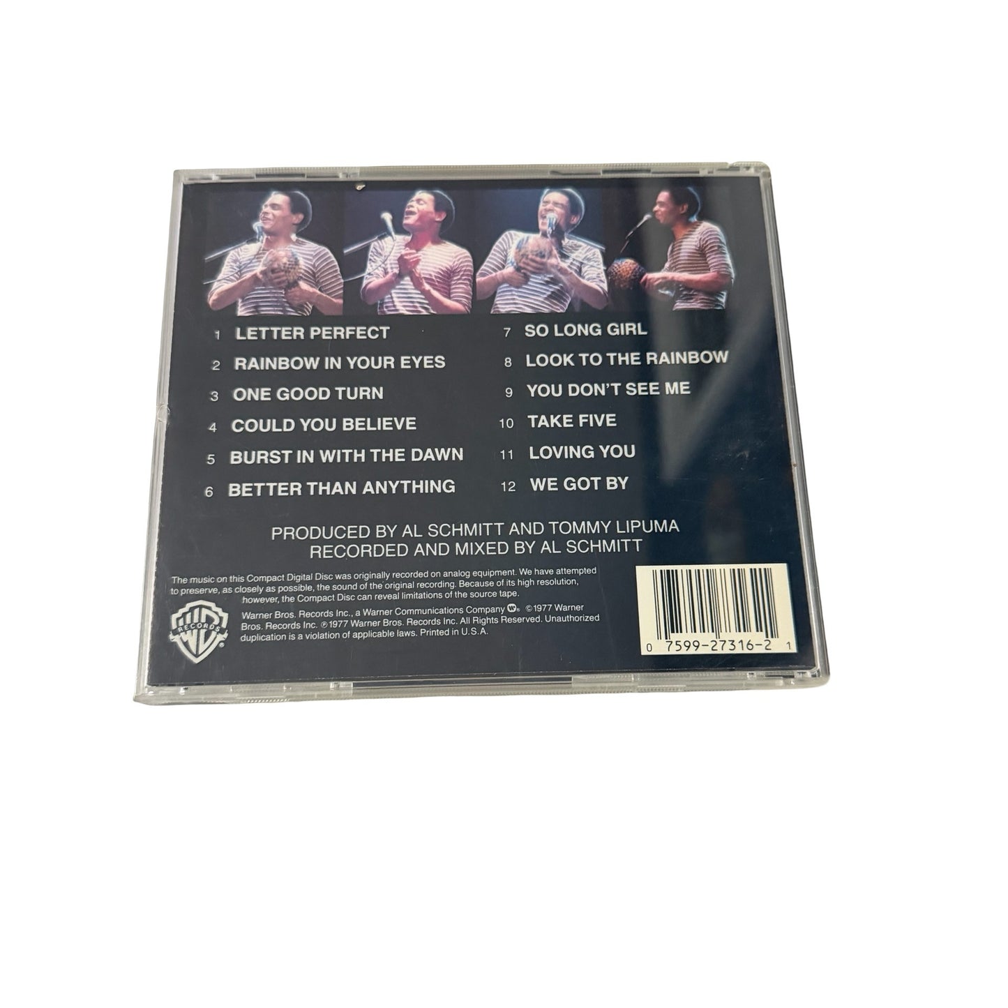 Al Jarreau Look to the Rainbow Live in Europe CD Warner Bros 27316-2 Jazz Vocal