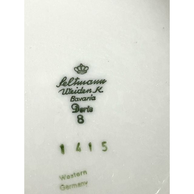 Seltmann Weiden Bavaria “Doris” Coffee Pot – Evergreen & Holly Pattern – West Germany Porcelain