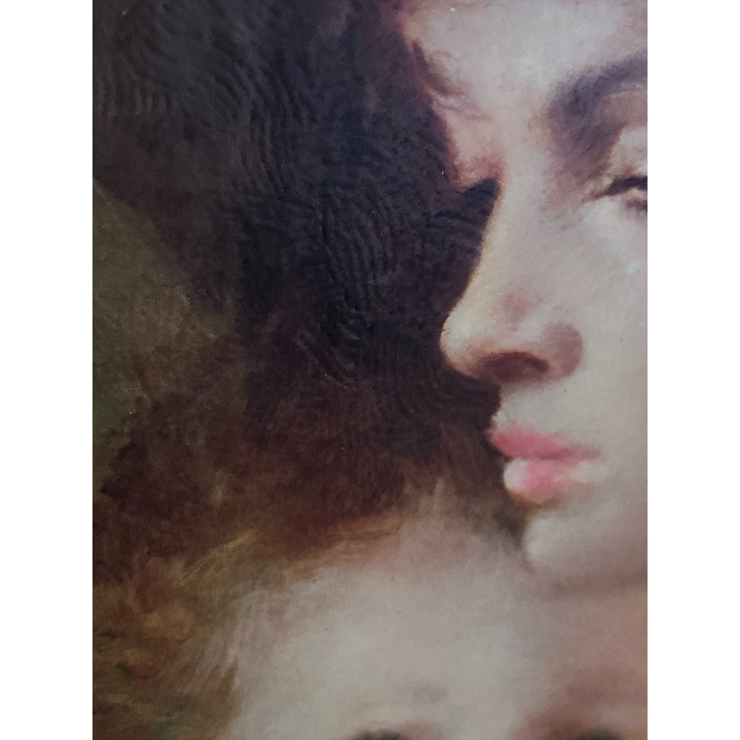 Vintage A. Pentitini Mother & Child Print – 14×16 Framed – 1960s-70s