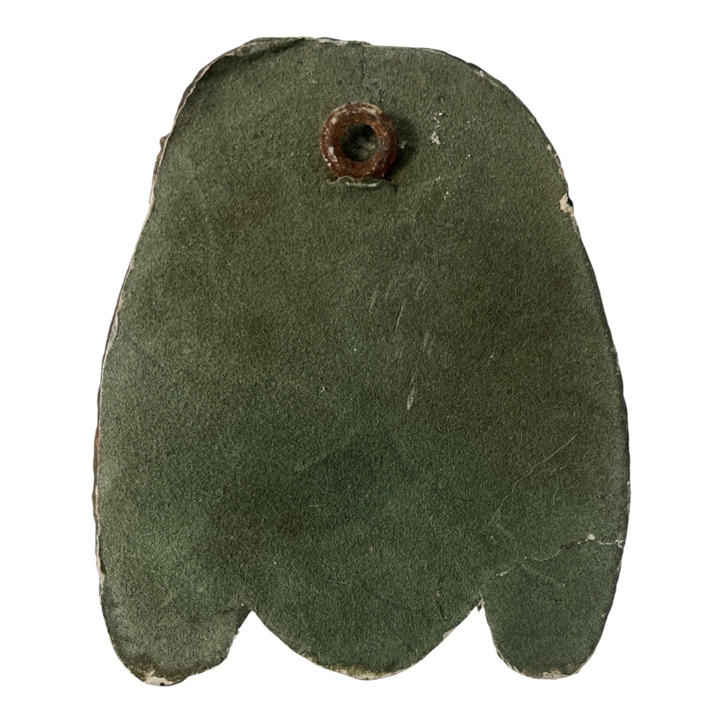 Vintage Mayan Aztec Revival Wall Plaque – Green Stone Composite Head Sculpture – 4.5” – 1 lb 5 oz.
