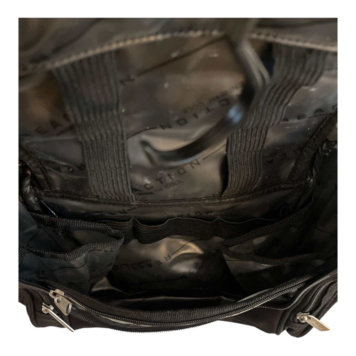 Kenneth Cole Reaction Hanging Toiletry Travel Bag – Black – Multiple Compartments & Organizer Pockets