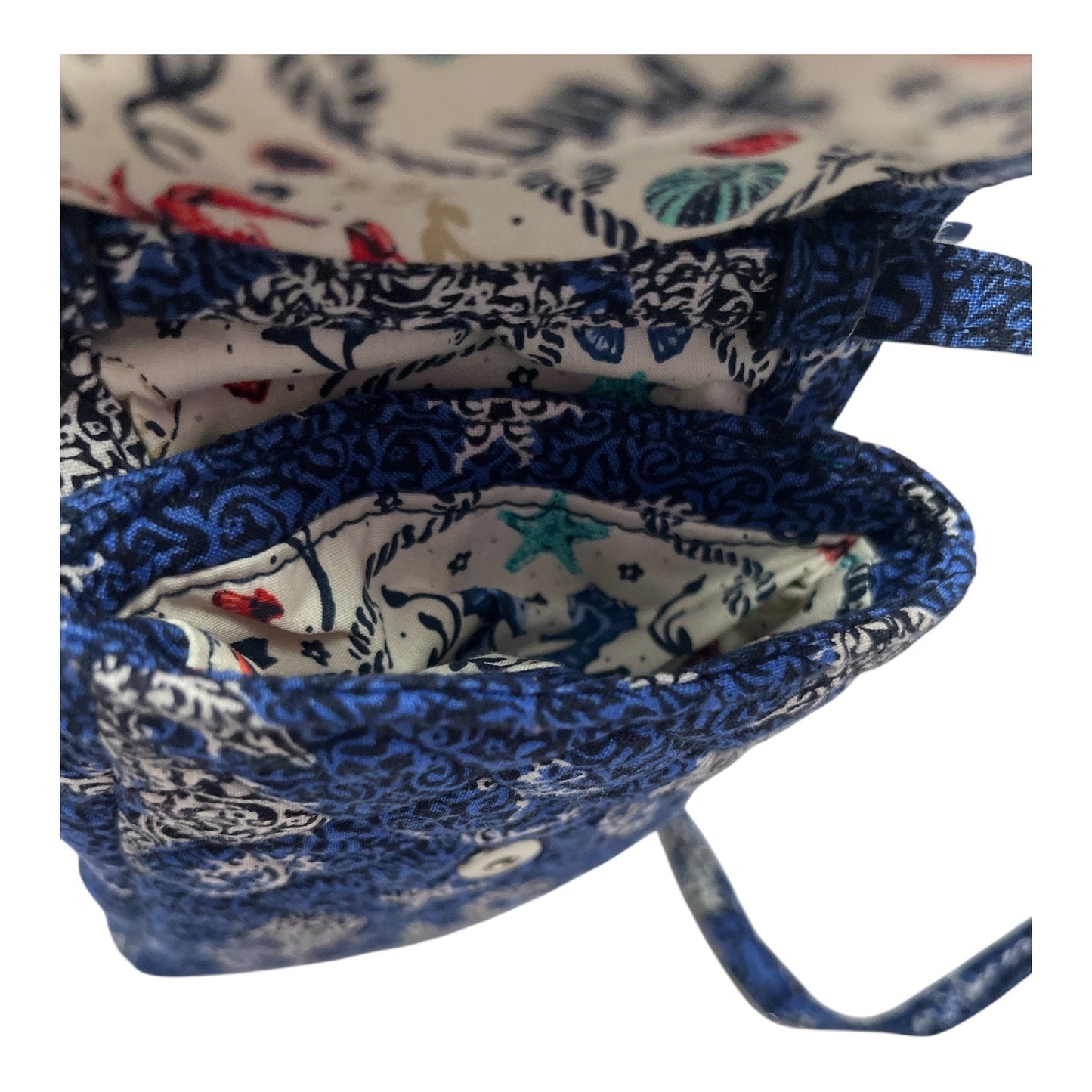 Vera Bradley Mini Crossbody Bag – Seahorse Print Quilted Cotton