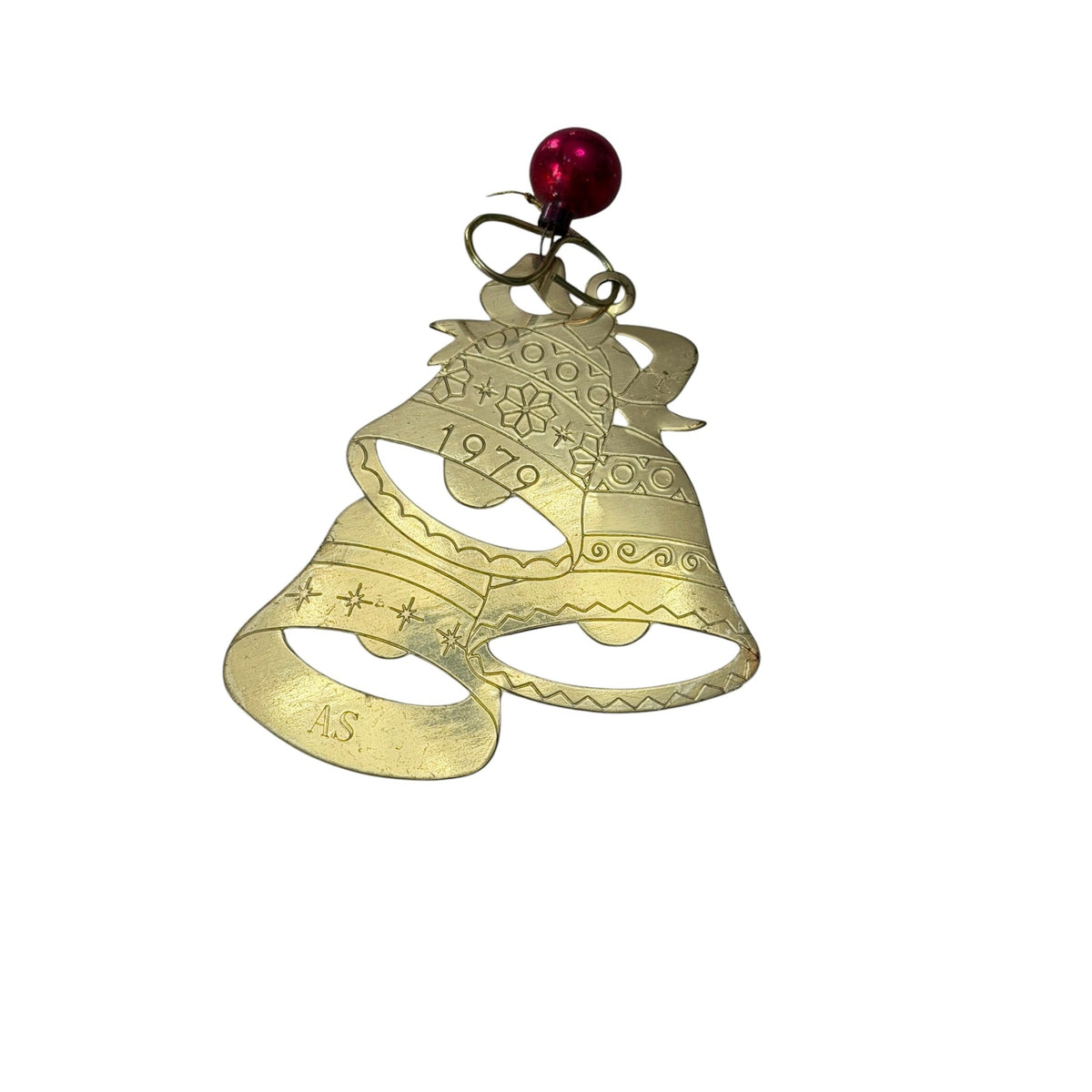 Vintage Lillian Vernon Lillikins Brass Christmas Ornaments Lot of 11 1977 1980s