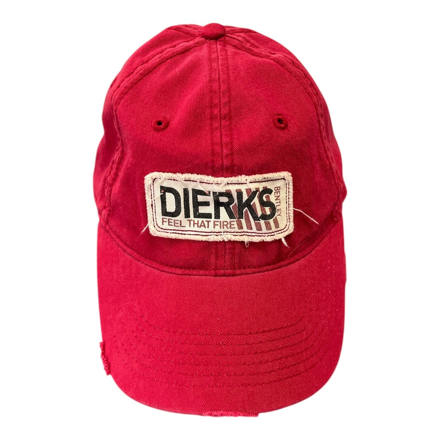 Dierks Bentley “Feel That Fire” Red Distressed Concert Hat – OSFA – Center Stage Headwear – 2009 Tour