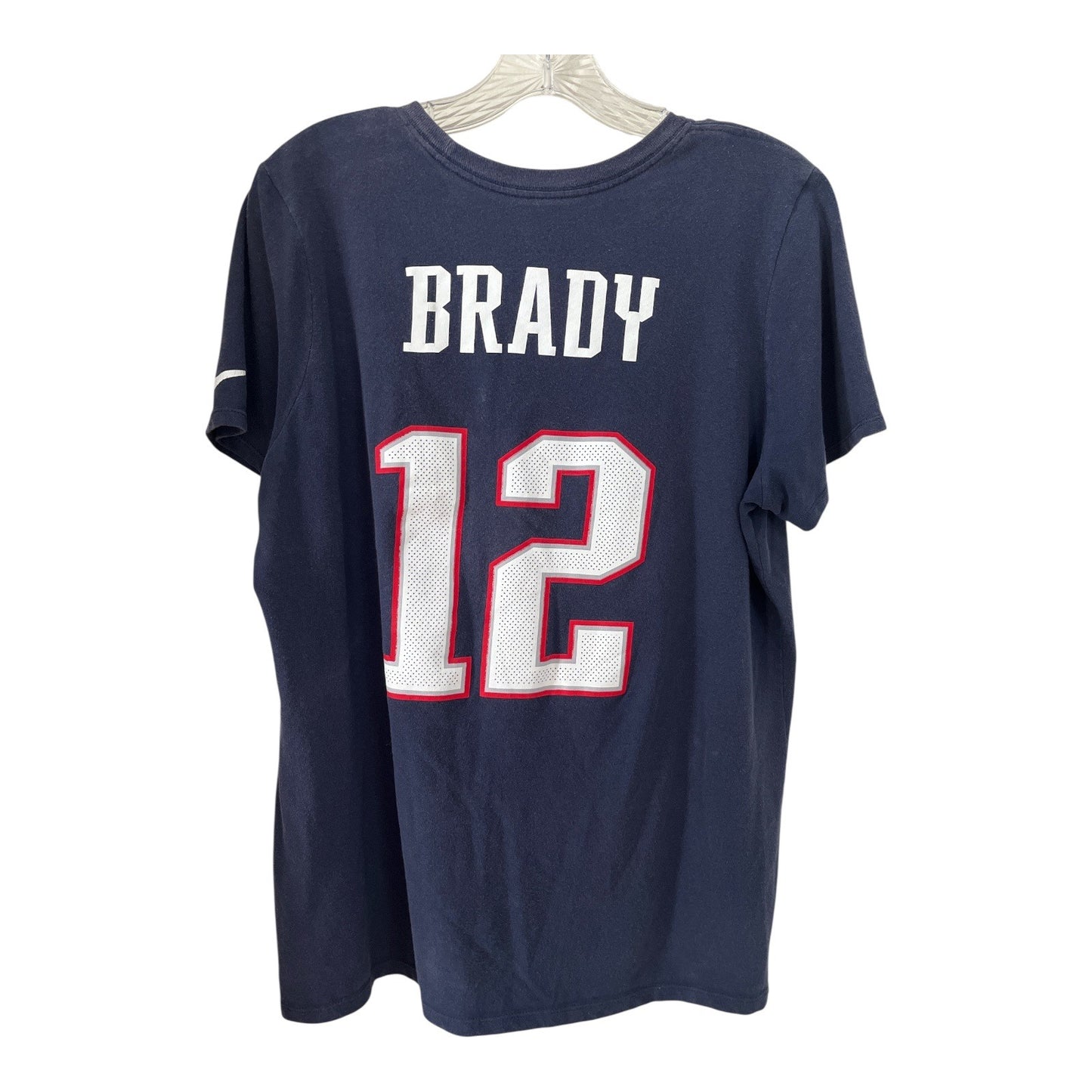 Nike Women’s XL Tom Brady #12 New England Patriots Dri-Fit Fan Tee Shirt