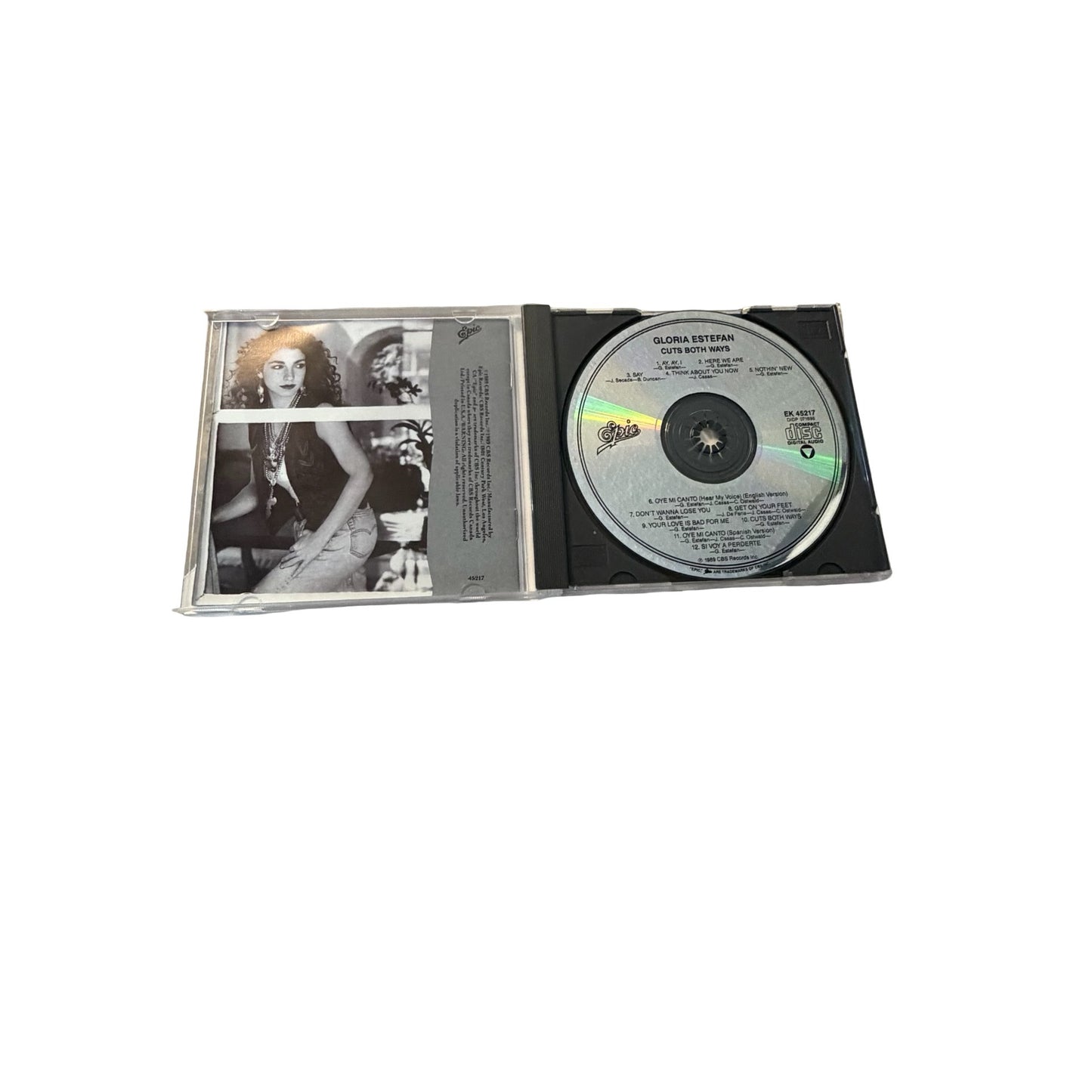 Gloria Estefan Cuts Both Ways CD 1989 Epic Records EK 45217 Complete Tested