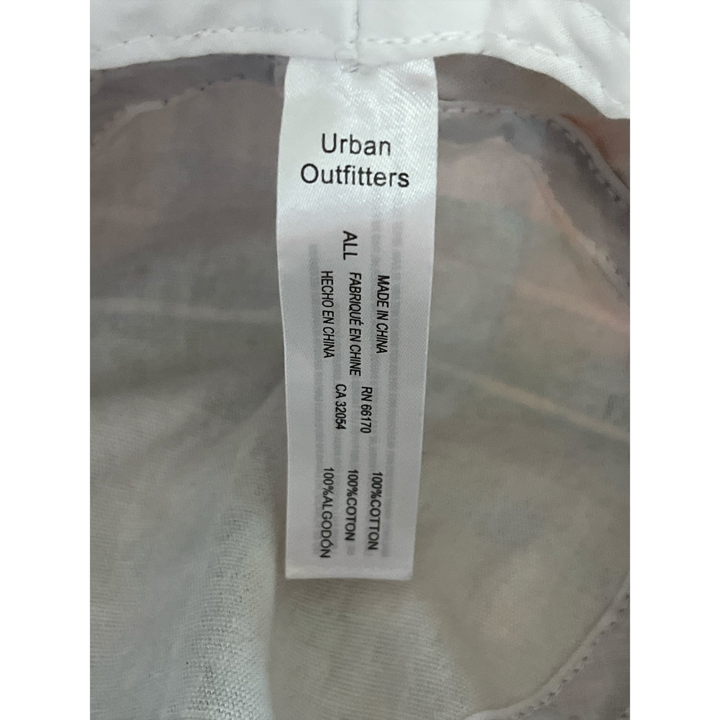 Urban Outfitters Orange Plaid Cotton Bucket Hat