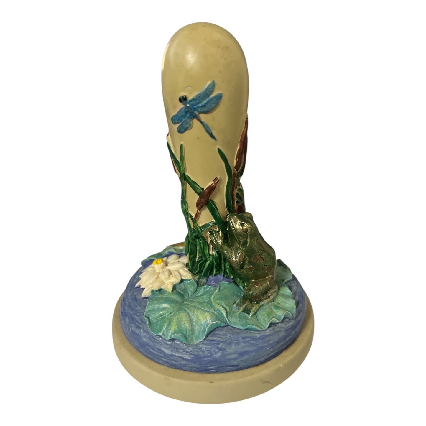 1998 Brown Bag Cookie Art Stamp – Frog Pond No. 32 – Dragonfly & Lily Pads
