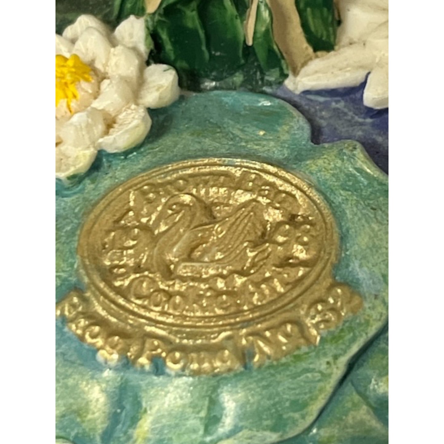 1998 Brown Bag Cookie Art Stamp – Frog Pond No. 32 – Dragonfly & Lily Pads