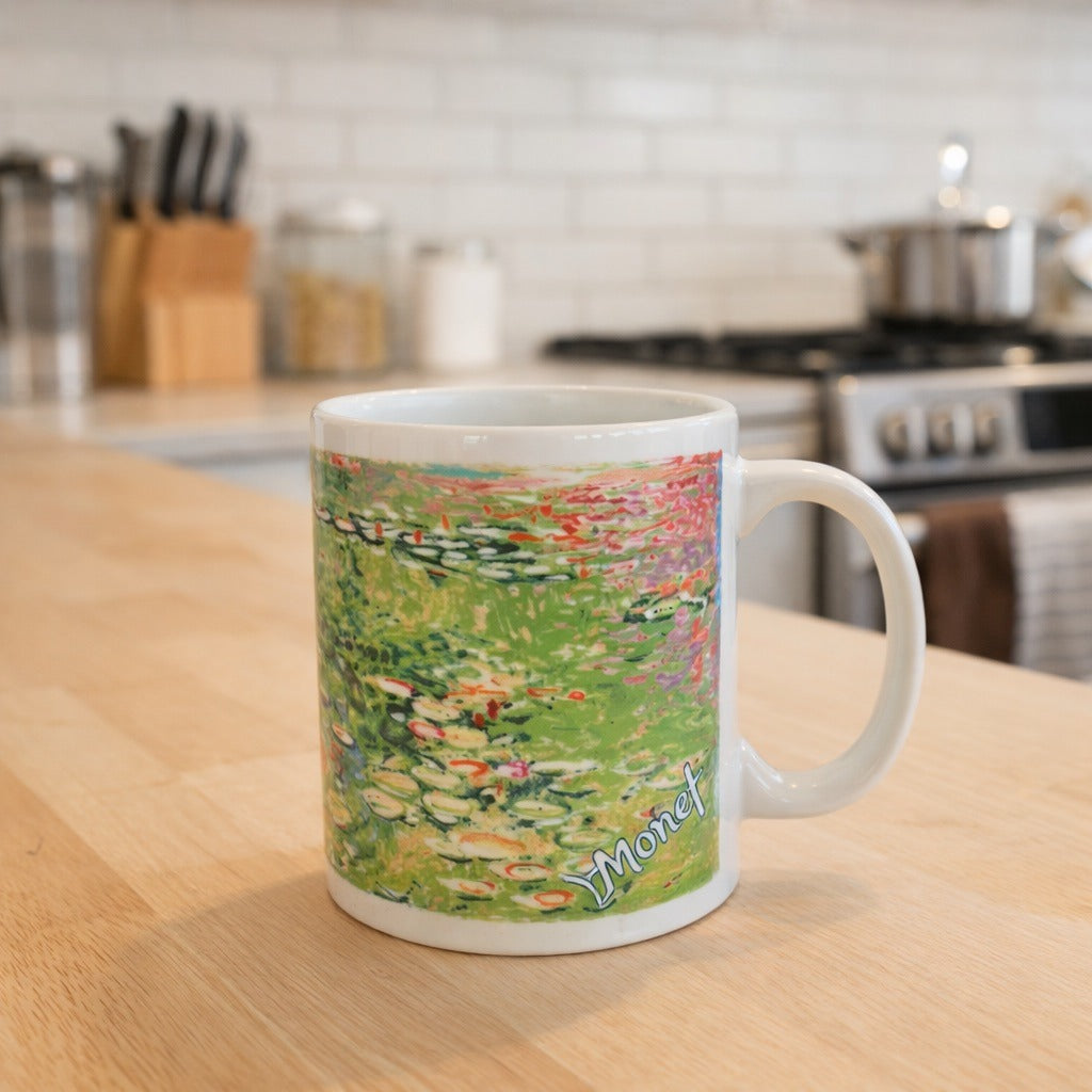 Chaleur Master Impressionists Monet Water Lilies Mug D. Burrows Art Coffee Cup