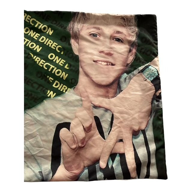Vintage One Direction Niall Horan Pillowcase – 29" x 19" – Teen Pop Star Bedding – 2010s Boy Band Memorabilia