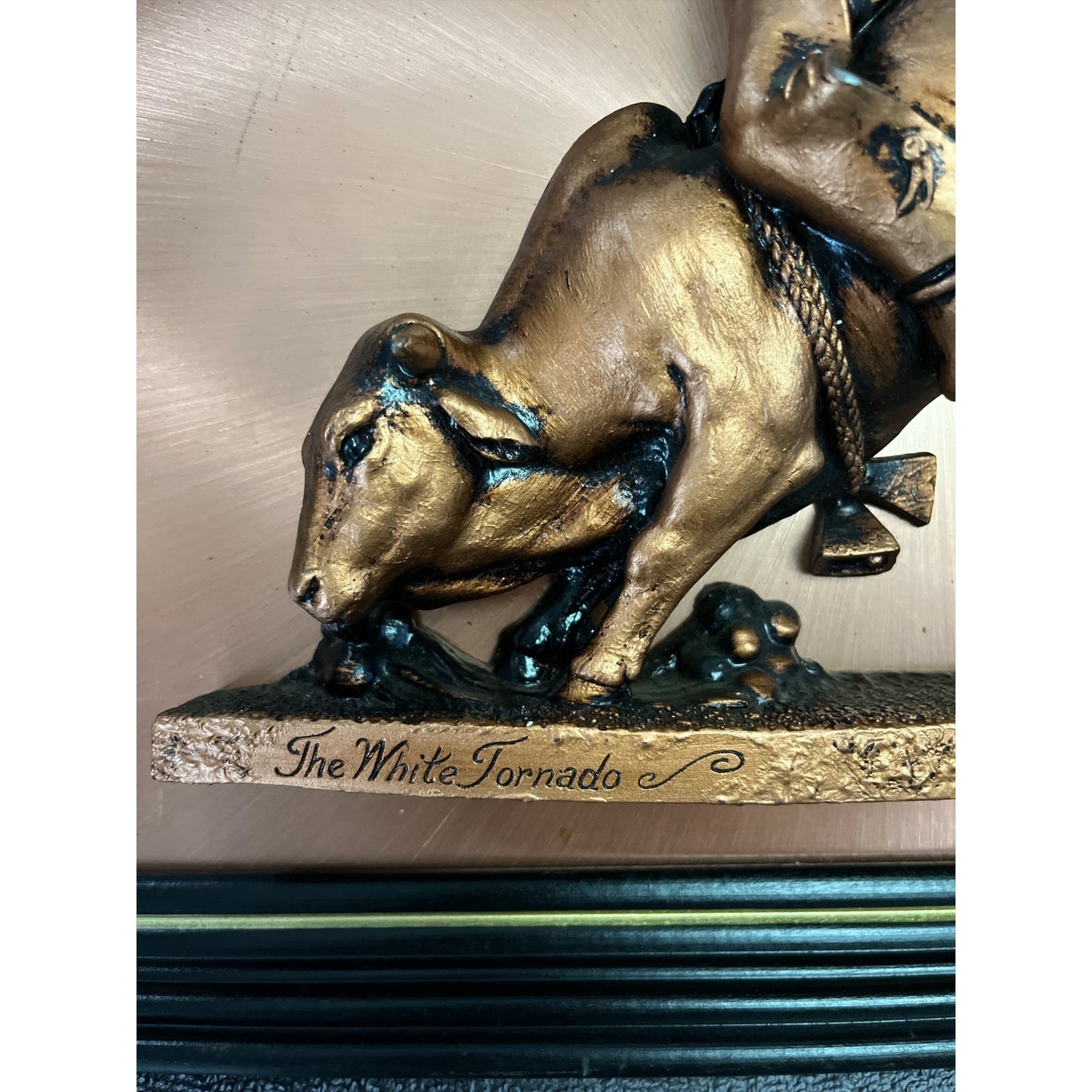 Vintage “The White Tornado” 3D Wall Sculpture by Victor – Copper Relief Art by Copperama Inc.