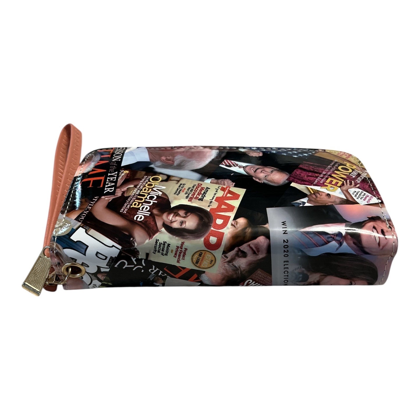 Political Magazine Collage Handbag & Wallet Set – Joe Biden, Barack & Michelle Obama, Kamala Harris