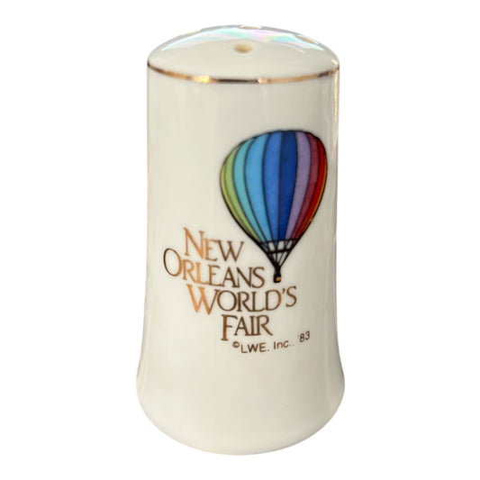 1984 New Orleans World's Fair Salt Shaker – Hot Air Balloon – Made in Japan – 3" Tall